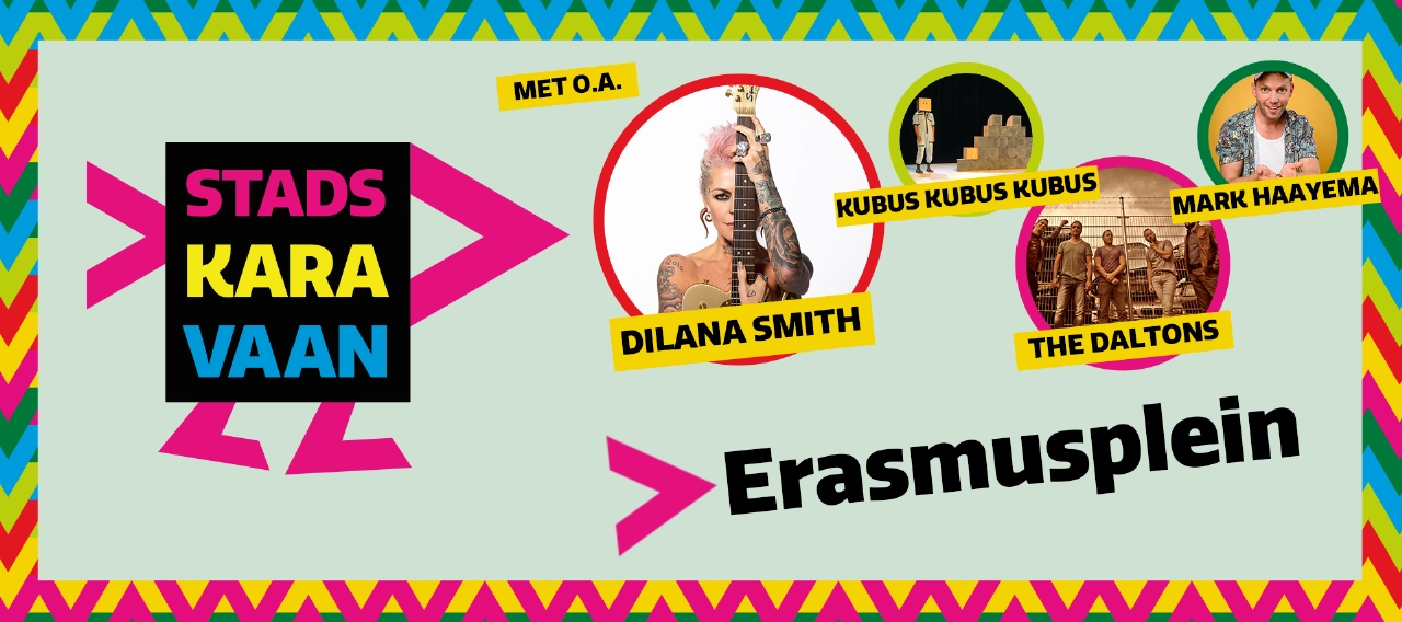 De Stadskaravaan viert het zesde feestje op Erasmusplein